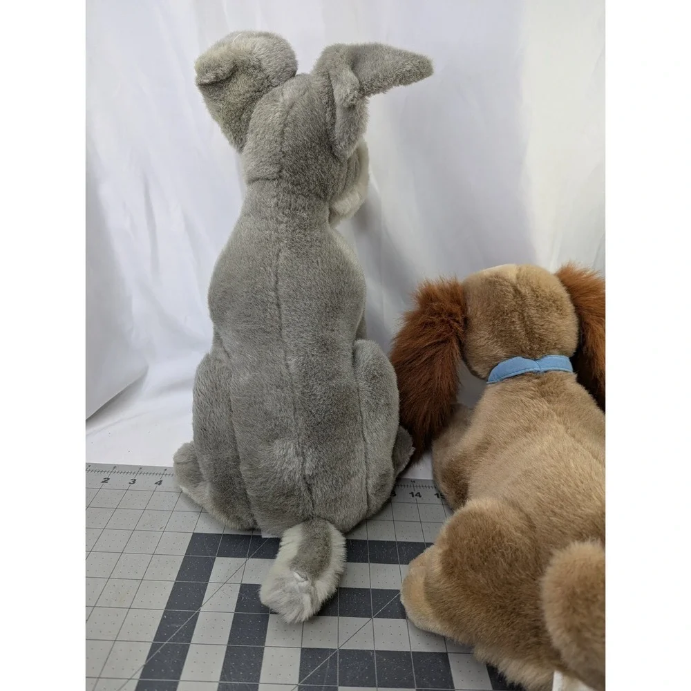 Disney Lady and the Tramp Dog Plush‎ 17 Inch Metal Collar Tag Stuffed Animal Toy